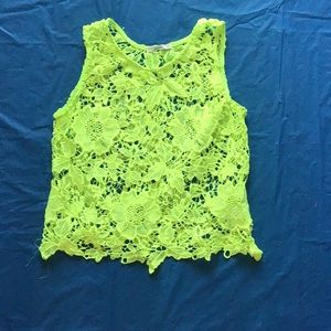 Neon floral shirt